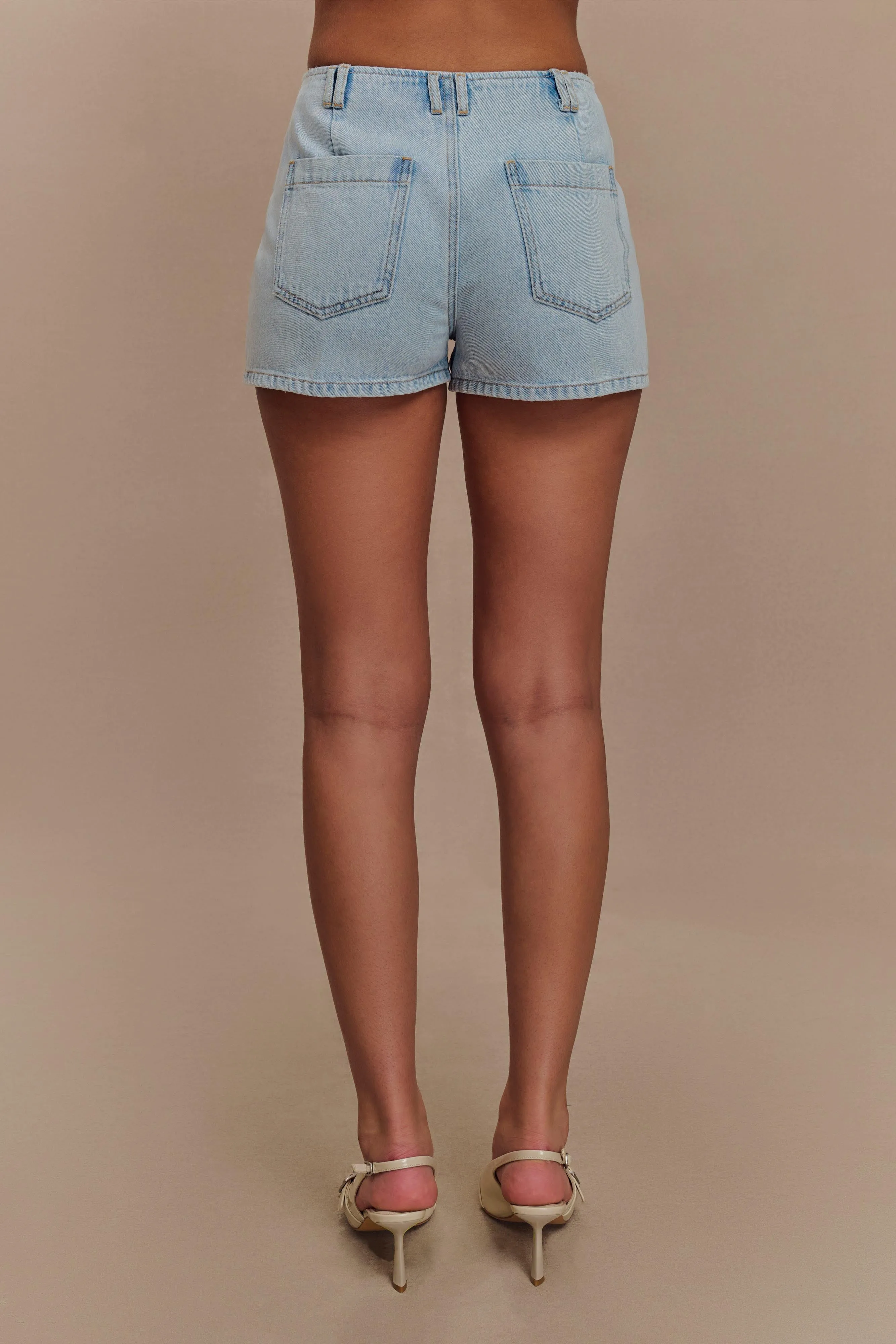 Tobias Denim Shorts - Light Blue