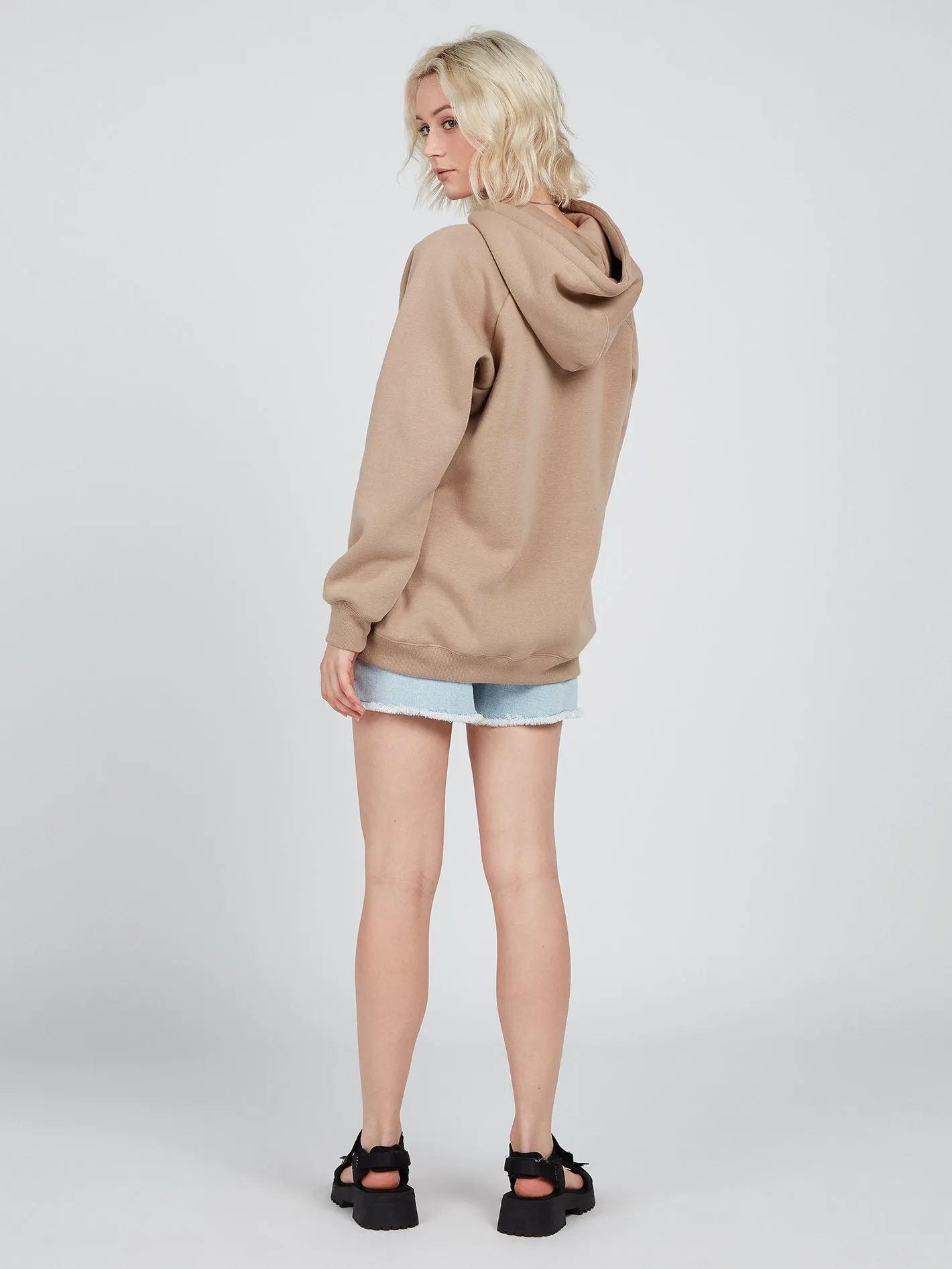 Truly Stoked Boyfriend Pullover - Vintage Brown