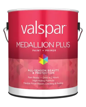 Valspar® Medallion® Plus Exterior Paint   Primer Flat 1 Gallon Clear Base