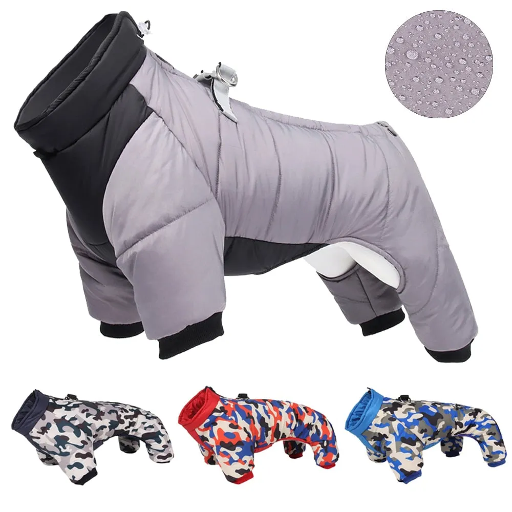 Winter Warm Thicken Pet Dog Jacket Waterproof Dog Clothes